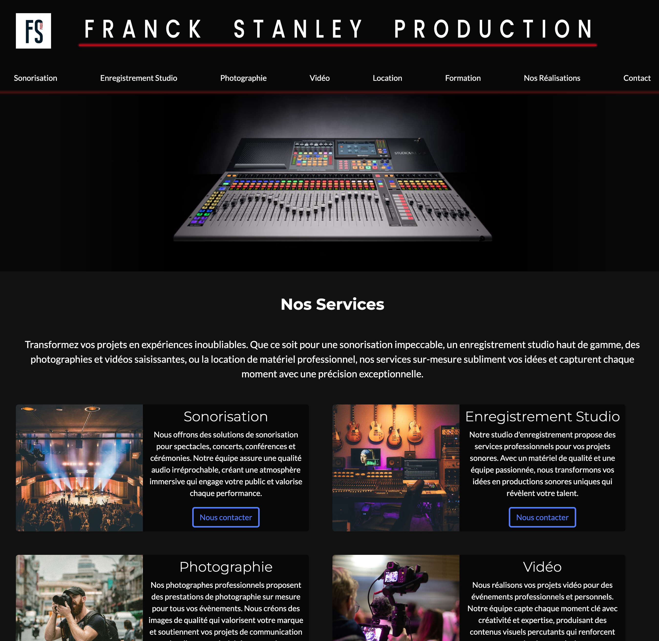 Franck stanley production